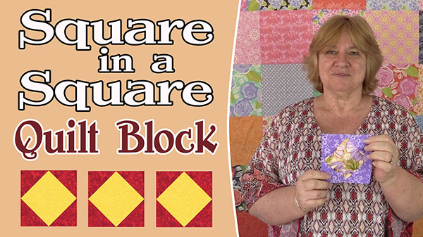 Square in a Square Quilt Block Tutorial