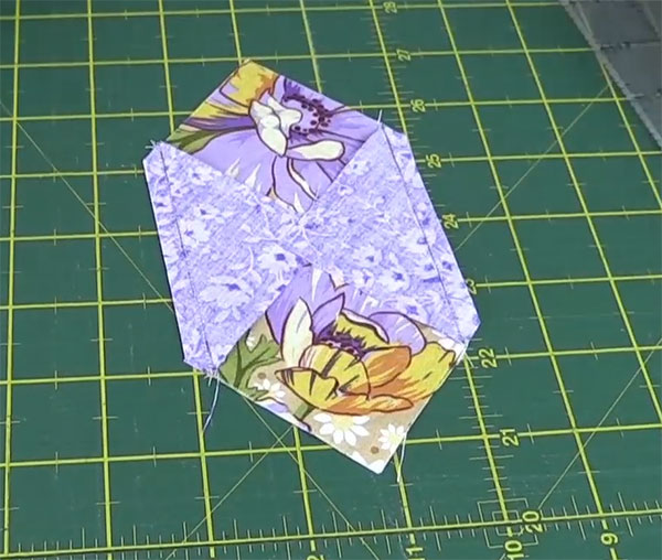 step3: Square in a Square Quilt Block Tutorial
