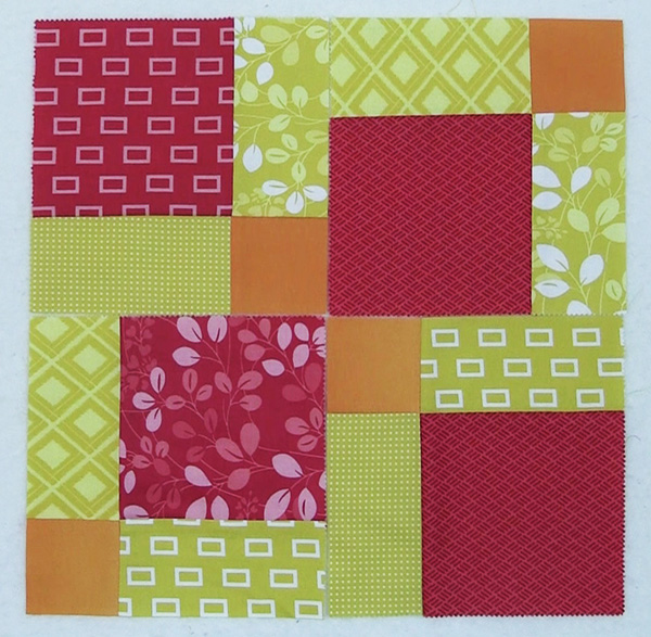disappearing 9 patch quilt block tutorial