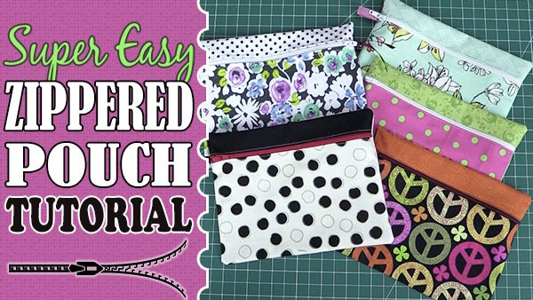 easy zippered purse tutorial - sewing project for a beginner