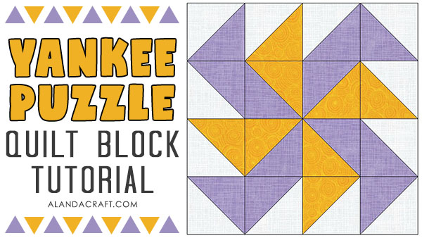 yankee puzzle quilt block tutorial