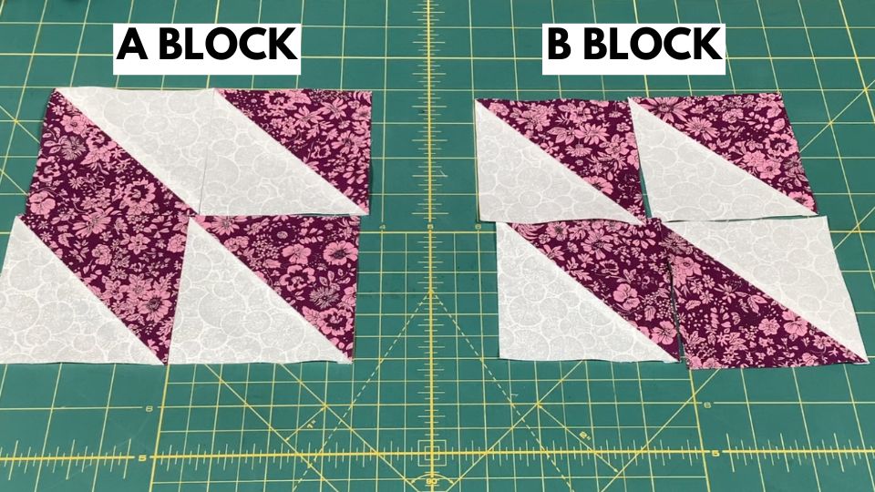 create Block A and Block B for the Hunters Star Quilt
