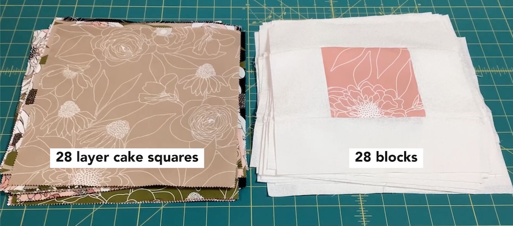 layer cake quilt tutorial - step 4