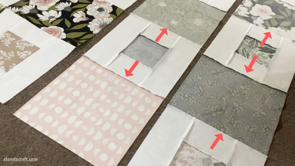 layer cake quilt tutorial - pressing seams