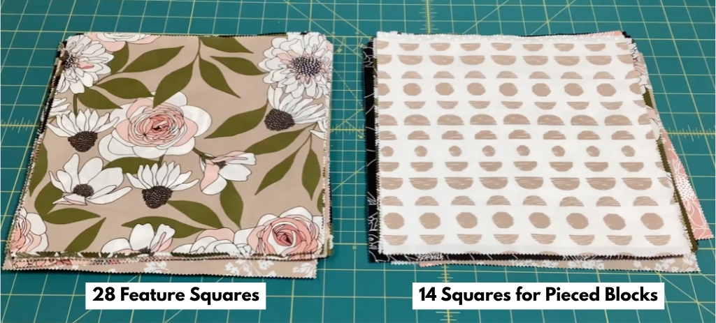 layer cake quilt tutorial - step 1