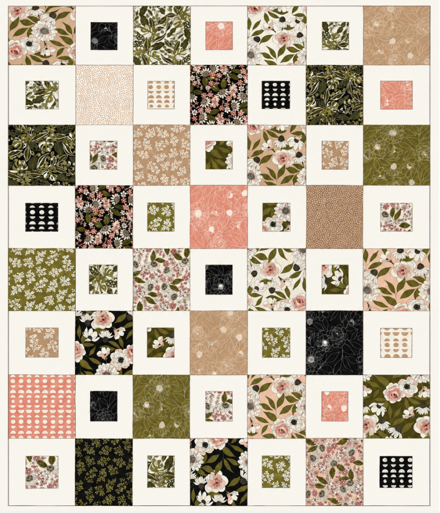 easy layer cake quilt tutorial - layout